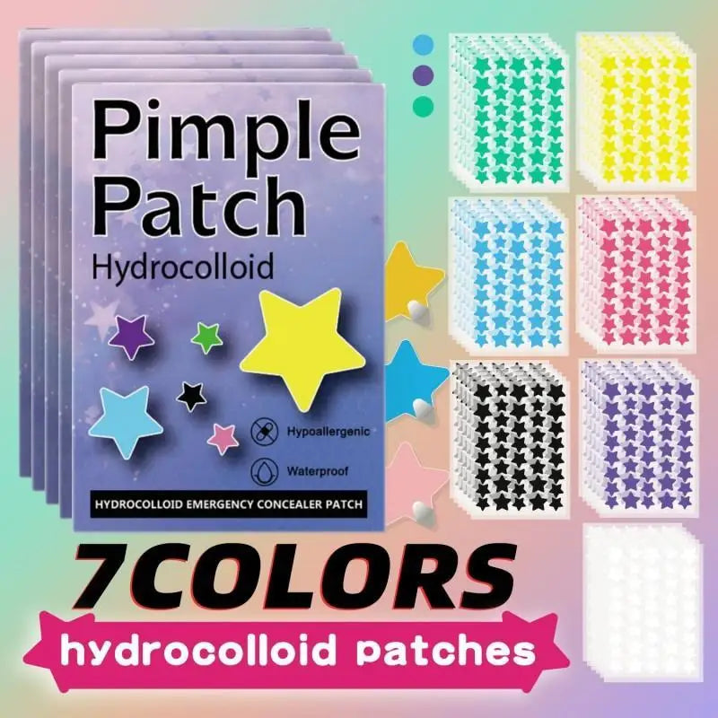 1400PCS New High-end Pimple Patch Acne Patches Set Colorful Star Shaped Acne Treatment Stickers Acne Dots Cover  For Skin Care