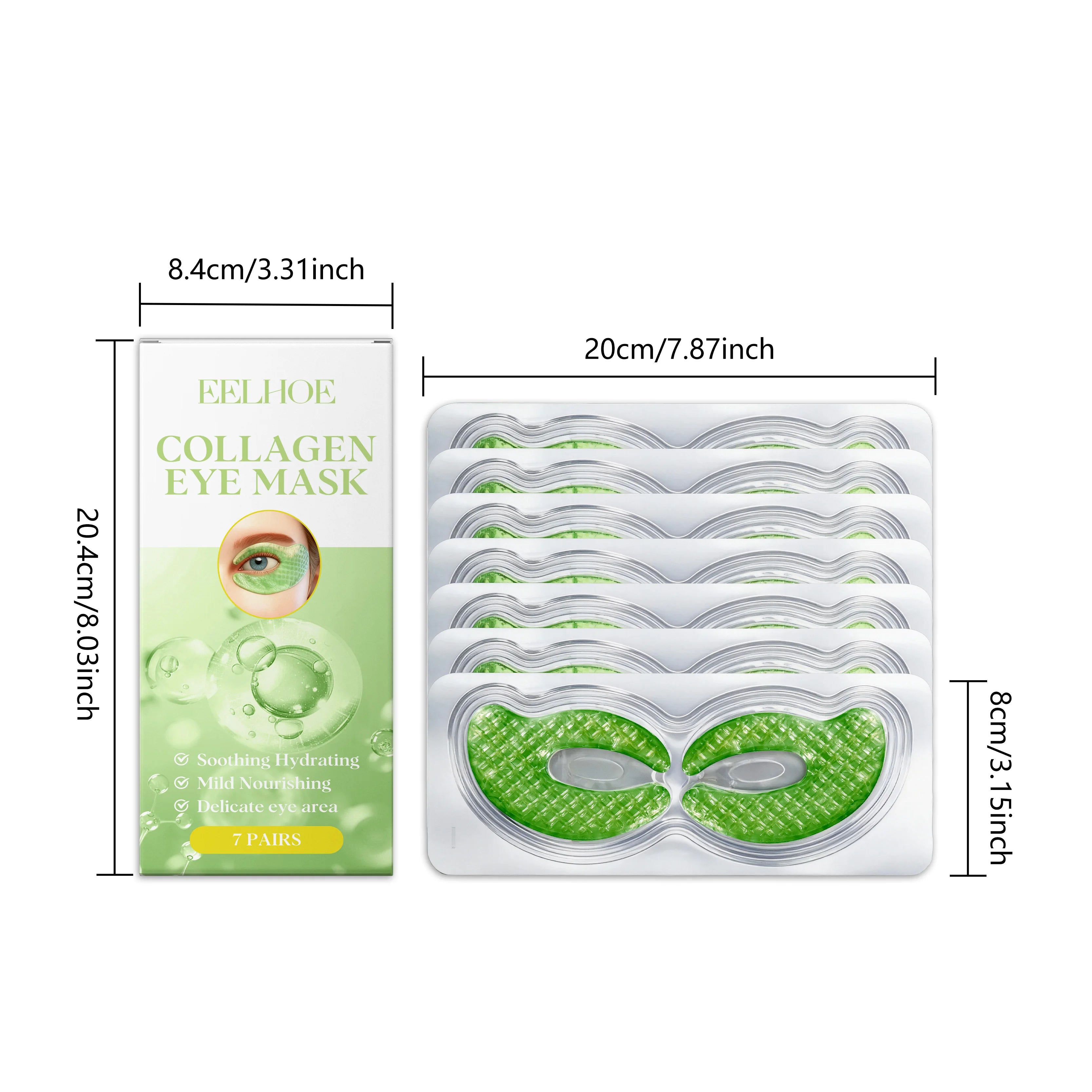 Collagen Eye Mask Patches Moisturizing Firming Anti Dark Circles Remove Eye Bags Eyes Care Gel Masks Pads Eyes Skin Care