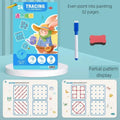 Reusable Magical Tracing Workbook Montessori Educational Writing for Children
