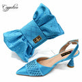 Fuchsia Shoes and Handbag Set