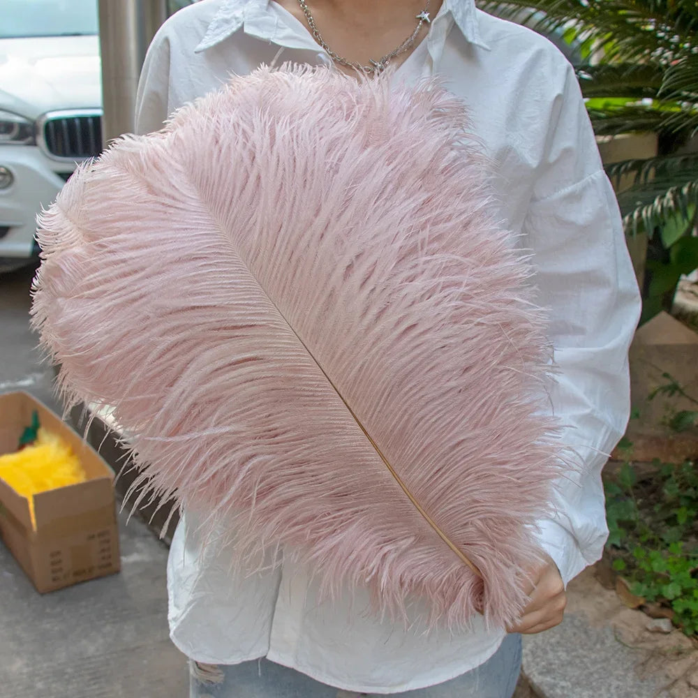 Wholesale 10PCS Natural Ostrich Feathers 15-55cm for Crafts Wedding Party Home Decor Ostrich Plumes Table Centerpiece Feather
