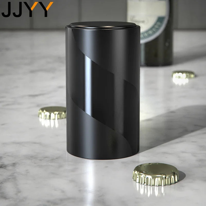 Automatic Beer Bottle Opener Magnet Beer Opener Push Down Opener Wine Beer Soda Cap Opener Stonego Kitchen Accessories