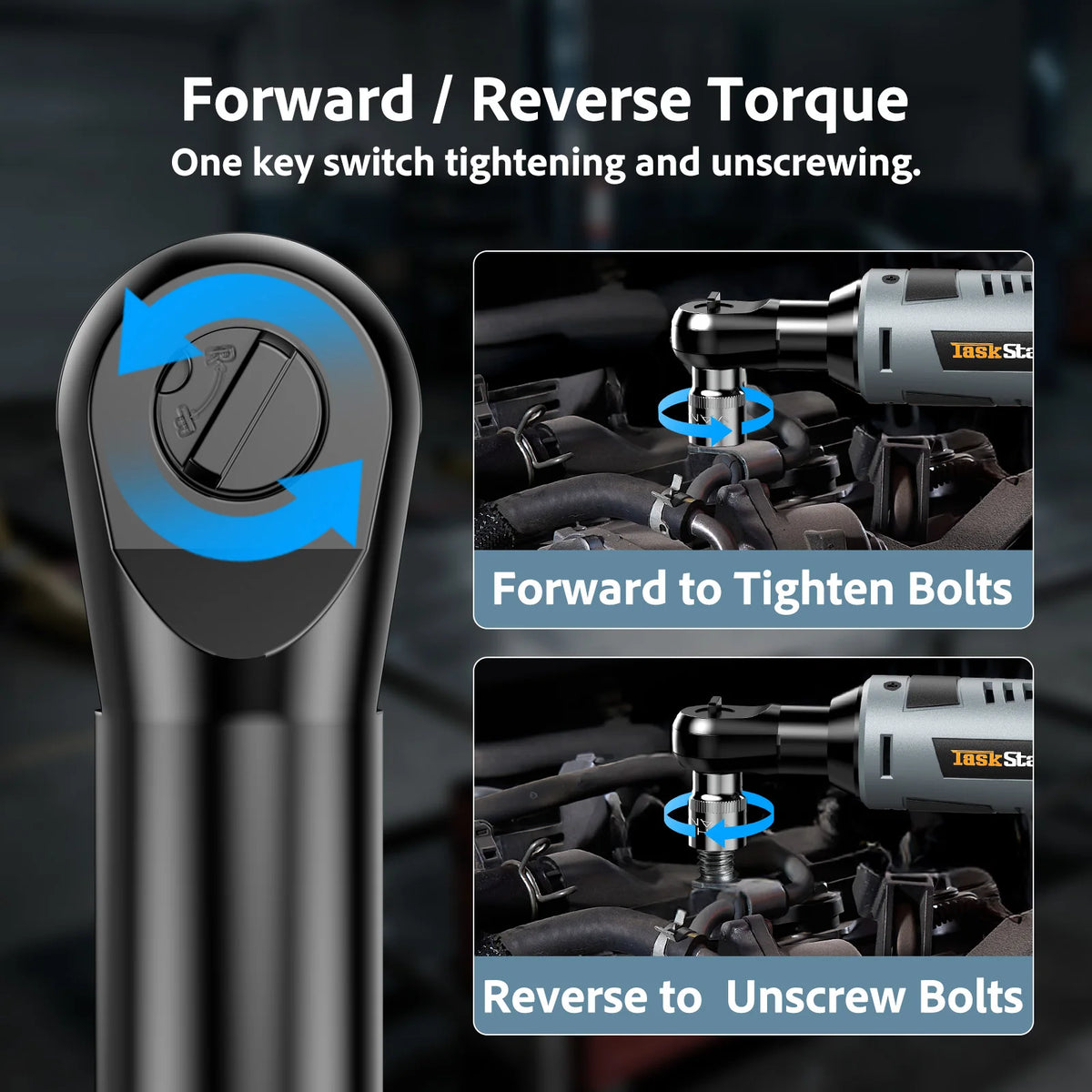 12V Cordless Ratchet Wrench With Sockets