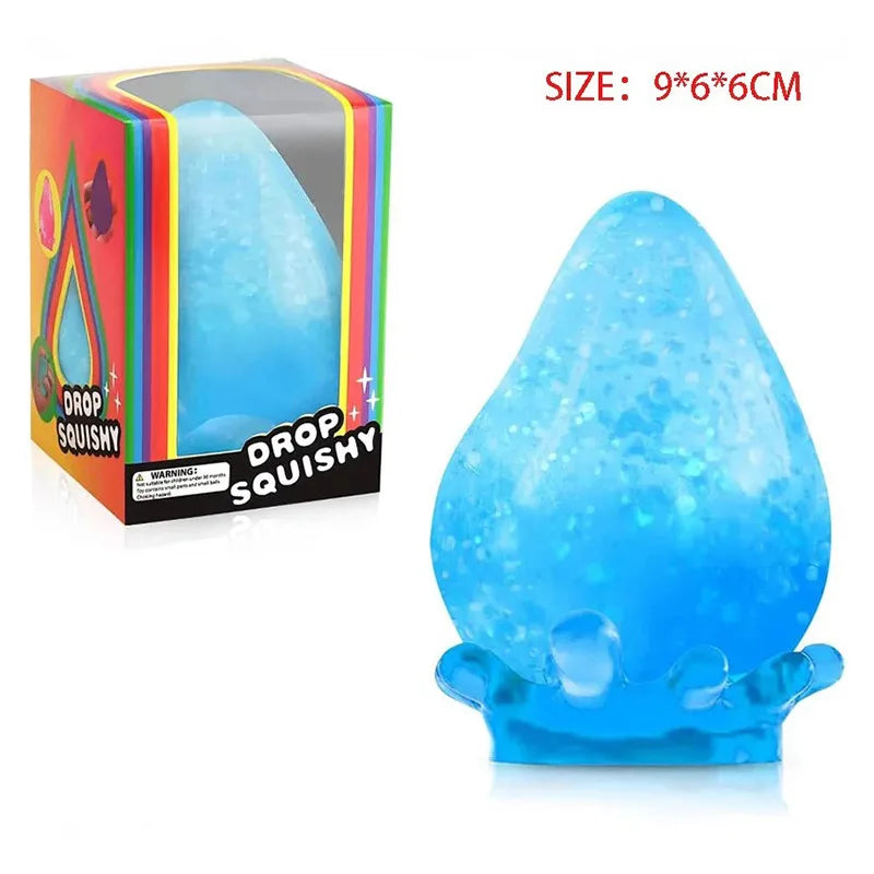 Ultra Big Water Droplet Pinching With Base Handmade Squeezing Silicone Pressure Relief Slow Decompression Rebound Kneading Gift