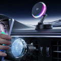 2025 New QI2 15W Magnetic Car Wireless Charger Bracket Flexible Electric Phone Fan Cooler