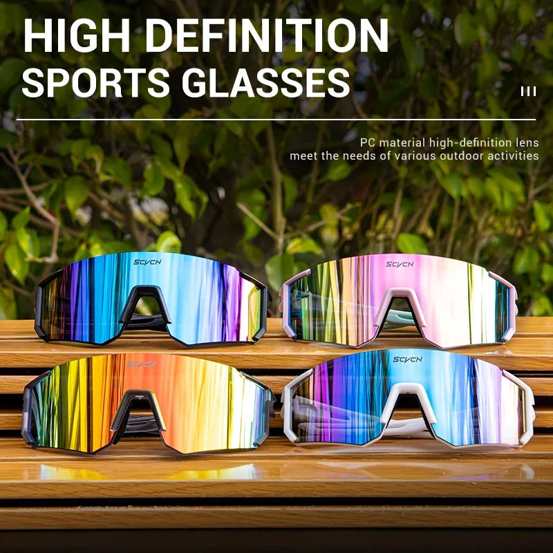SCVCN Women Sports Sunglasses Pink Fashion Cycling Glassesfor Men