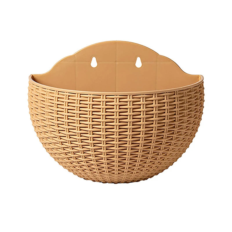 Flower Pot Exquisite Wall-mounted Plastic Wall Hanging Basket Flowerpot For Outdoor Garden Balcony Planter Bucket Home Decor New