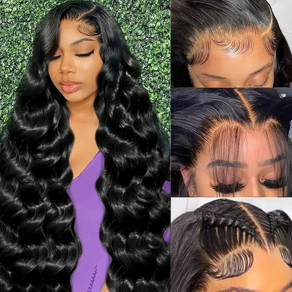 46-Inch Body Wave HD Lace Frontal Wig