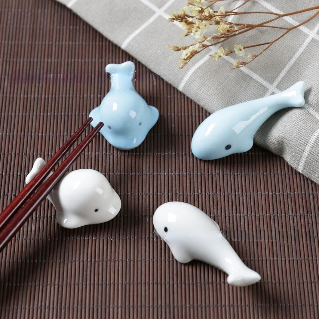 Cute Cat Ceramic Chopsticks Holder Stand Fine Design Chopstick Rack Pillow Care Rest Japanese Style Kitchen Tableware Tools New