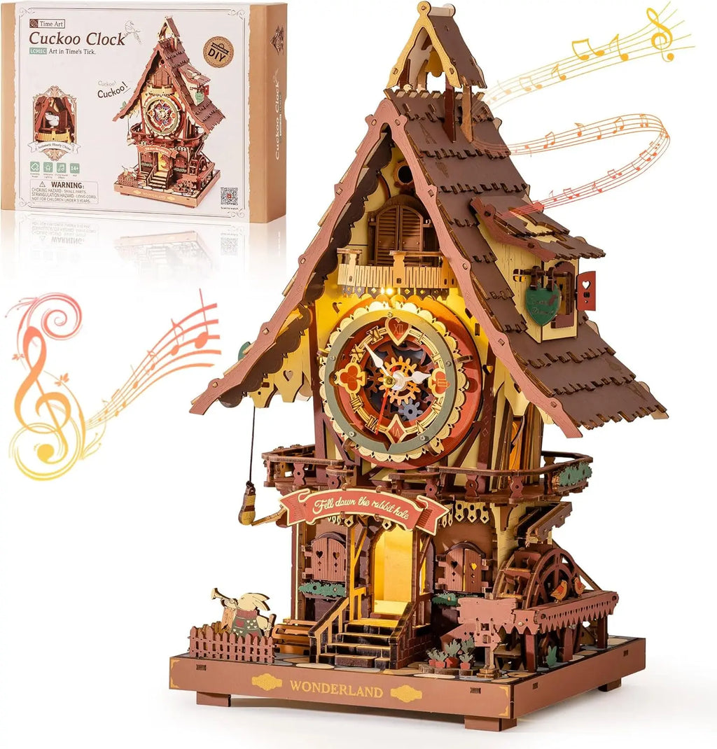 ROKR 3D Wooden Cuckoo Clock Puzzle Kit