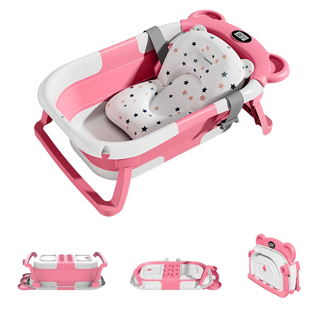 Collapsible Baby Bathtub with Thermometer