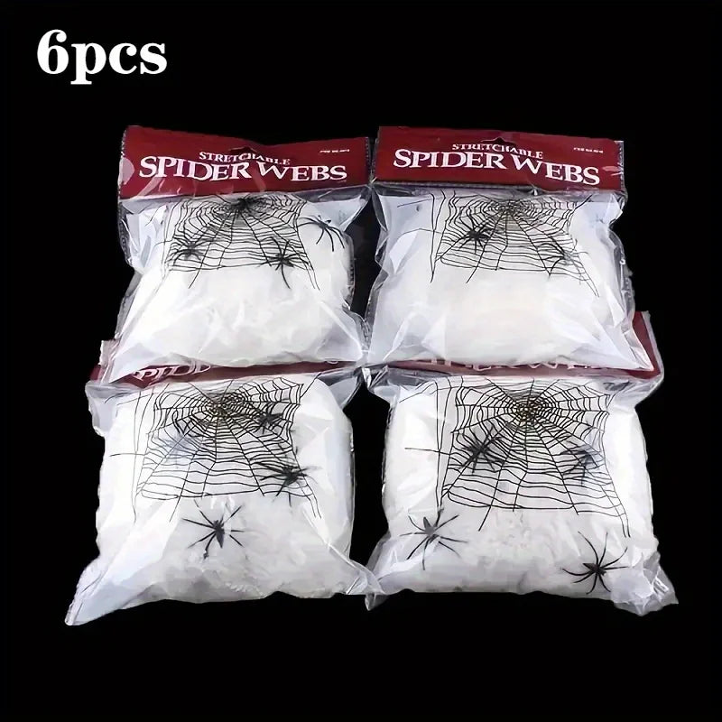 Stretchable Spider Webs with 2 Spiders Each