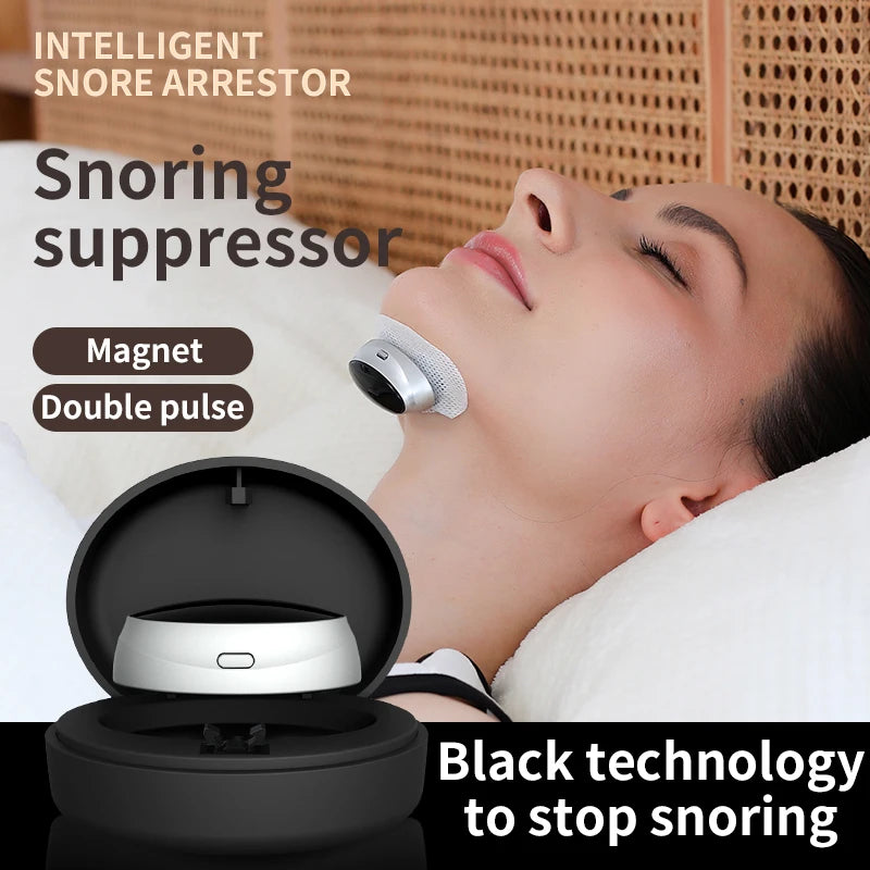 Anti-Snore Device with Dual-Pulse Stimulation - Sleep Apnea Relief