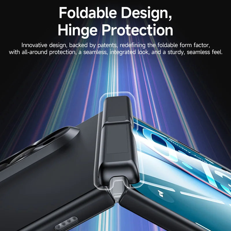 Fold Phone Cover Case With Screen Protector