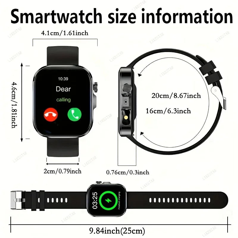 HD Full-Touch Smartwatch for Men and Women - Wireless