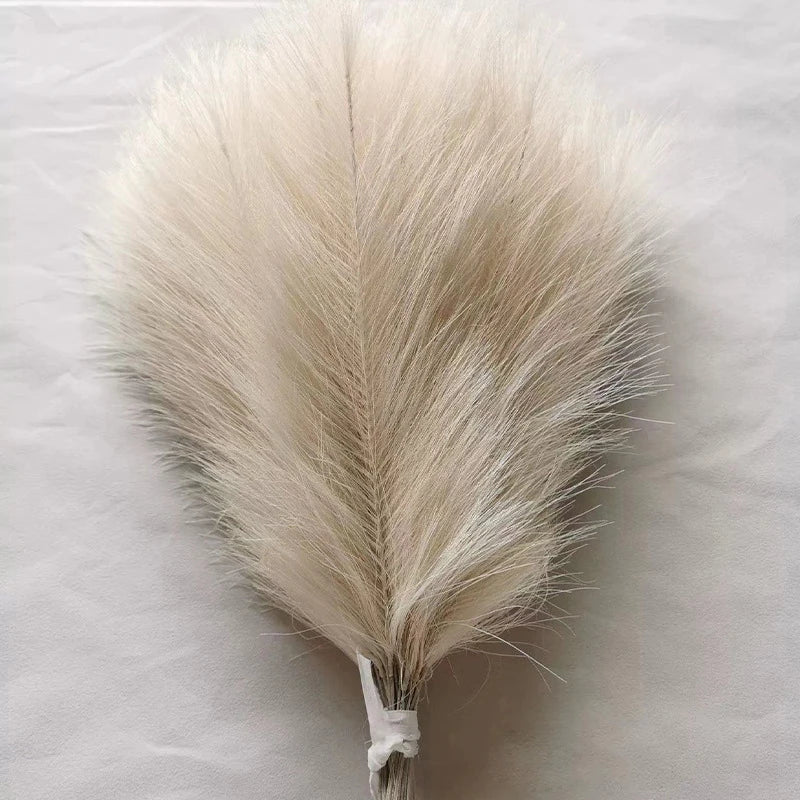 10pcs Artificial Pampas Grass Simulation Feather Wedding Props Reed Home Decor Supplies Table Colorful Pampas Grass 시뮬레이션 풀