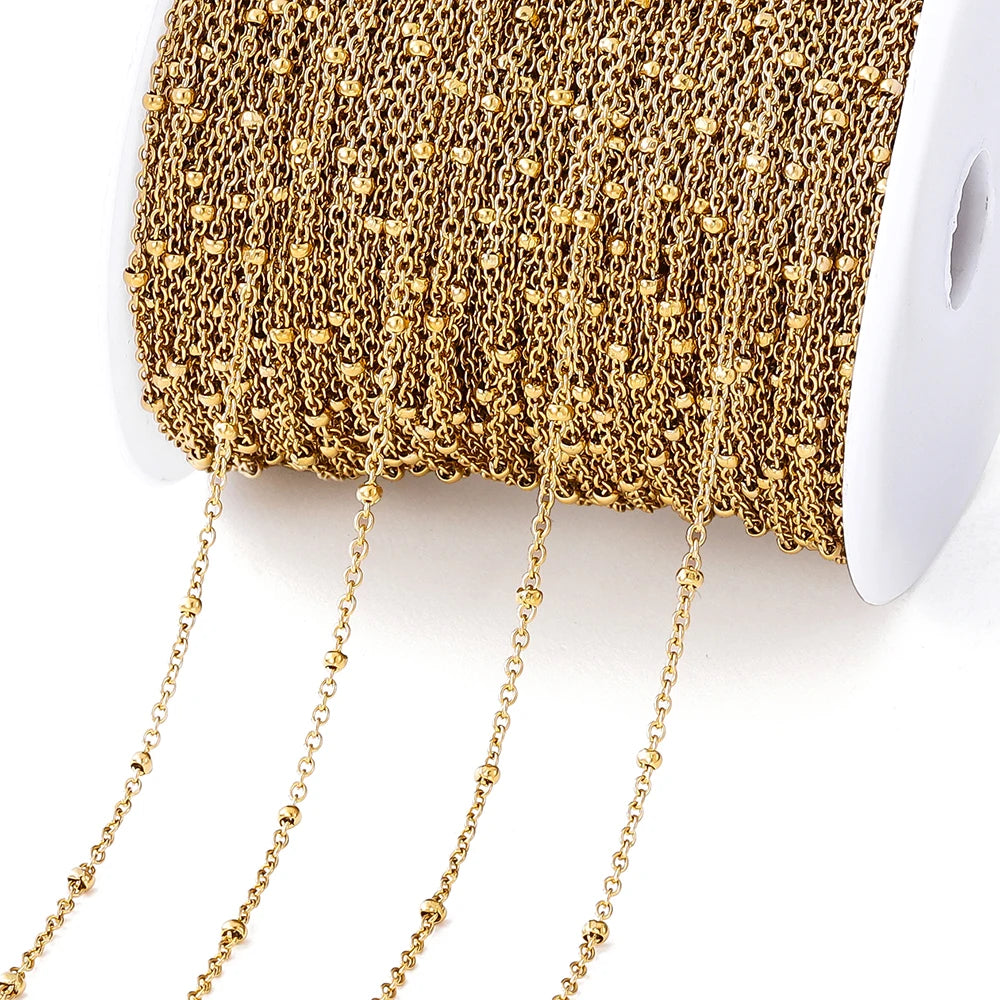 No Fade 2Meters Stainless Steel Chain Cross Chain with