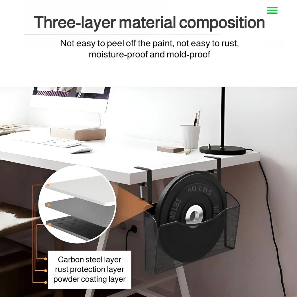 Simple Clip-On Desk Organizer - Magazine & Book Hanging Shelf | Quick and Hassle-Free Setup | Upgrade Your Study Space