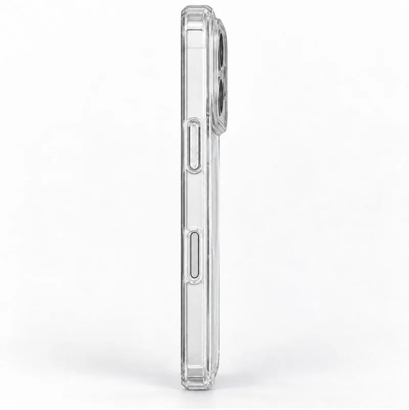 Clear Magnetic Case for iPhone with Gothic Cross Print, Slim Shockproof Soft Cover, Raised Camera Guard, Wireless Charging Support