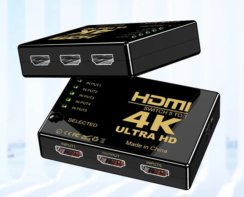5 in 1 out HDMI Switch KVM Switcher HD