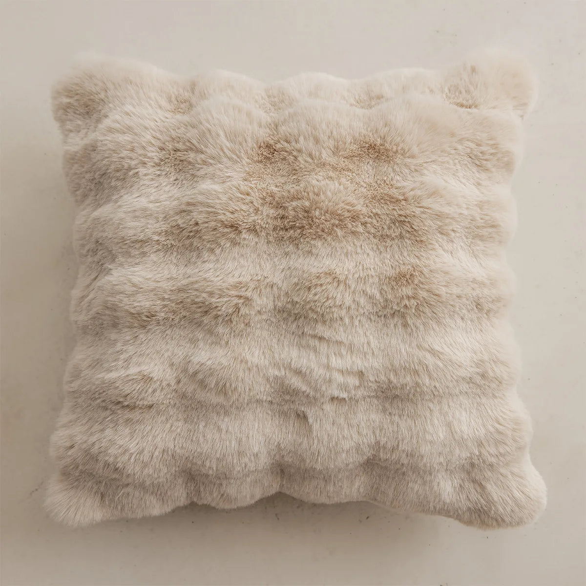 Cream Style Plush Sofa Pillowcase Ins Style Living Room Decorative Flower Pillow Bedside Cushion Bed Waist Backrest