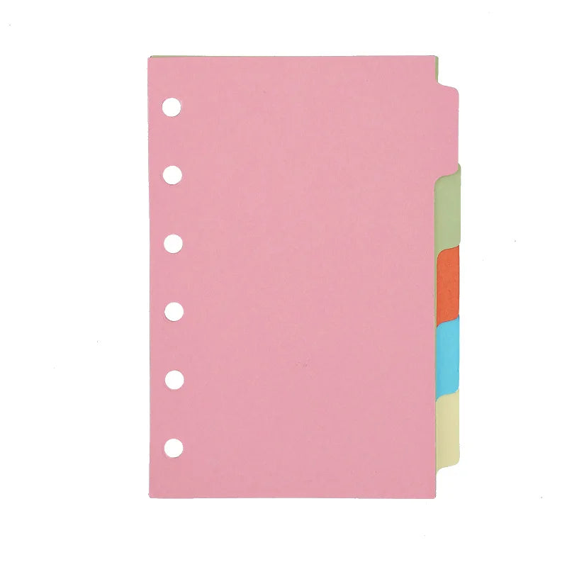 A7 6Holes Loose Leaf Notebook Refill Spiral Binder Inner