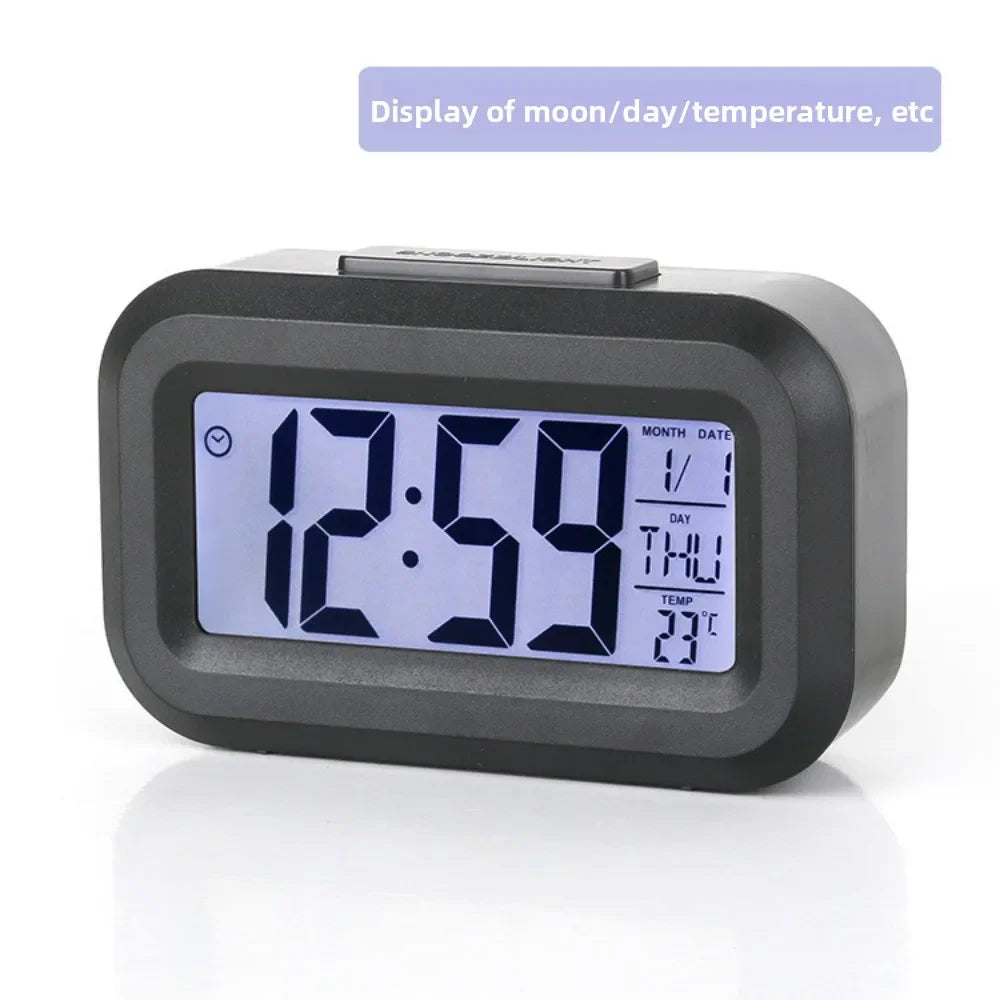 Digital Led Clock Household Bedside Battery Powered Multi-function Alarm