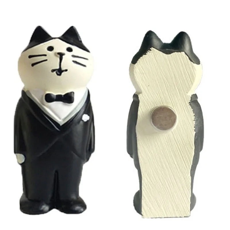 Resin Cute Cartoon Cat Fridge Magnetic Sticker Kawaii Zakka 3D Refrigerator Magnet Cute Magnets Home Decor New مغناطيس ثلاجة
