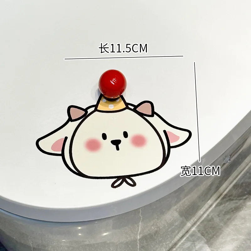 Portable Cartoon Toilet Lifter Tool No Touch Lid Handle Anti Dirty WC Accessories Bathroom Hygiene Helper No Punch Needed унитаз