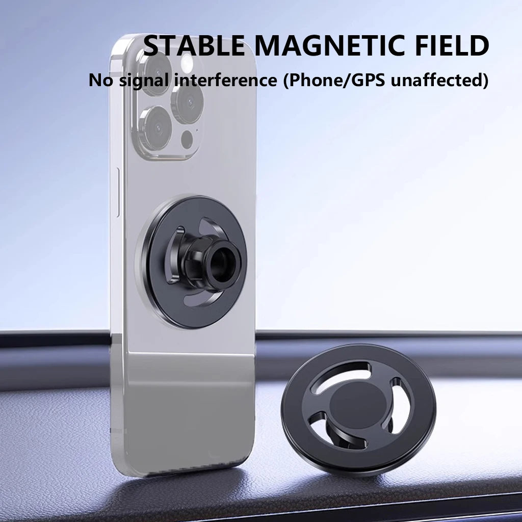 For MagSafe Car Mount Accessories Universal Magnetic Car Phone Holder for 17mm Ball Head Base Wireless Charger Magnet Bracket