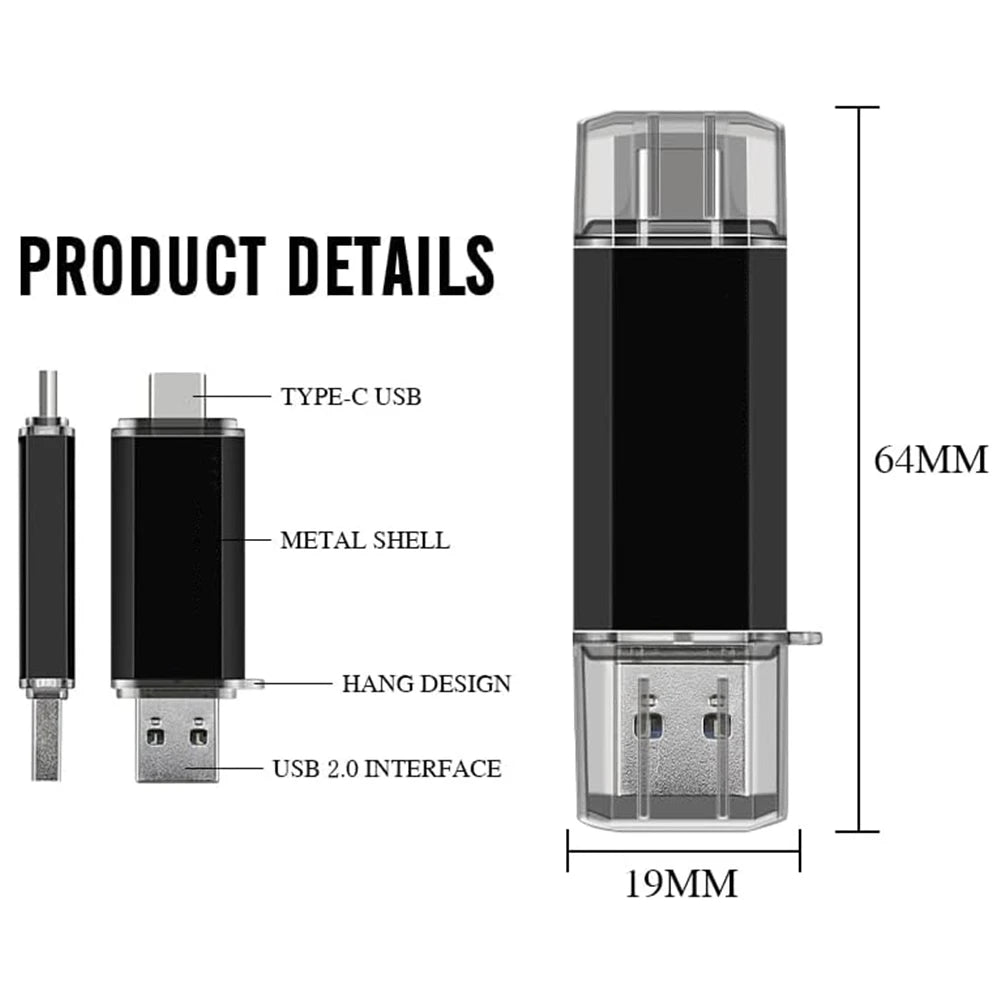 512GB OTG USB Flash Drive USB 3.0 Type C