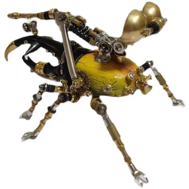 Steampunk mechanical insect big pocket insect model handmade metal creative crafts ornament personalized gift