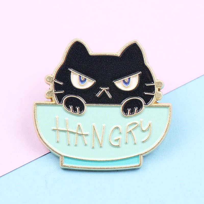 Cute Animal Series Enamel Brooch Alloy Pin Cartoon Kawaii Capybara Cat Dog Duck Pet Backpack Lapel Badge Jewelry Gift for Kids