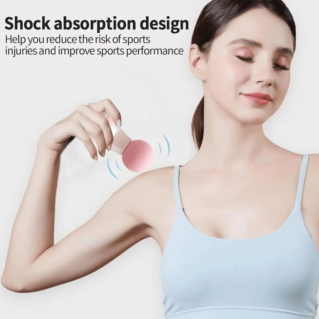 FORICOM Mini Massage Gun Deep Tissue, Lightweight Handheld Percussion Massager for Travel and Office Use-Pink body massager massager gun massage apparaat elektrisch