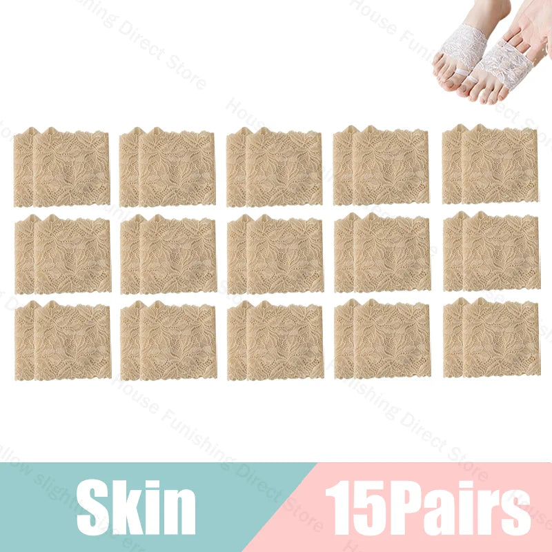 Summer Thin Lace Invisible Socks Split Toe Forefoot Socks for Women High Heel Slippers Shoes Breathable Lace Socks for Halloween