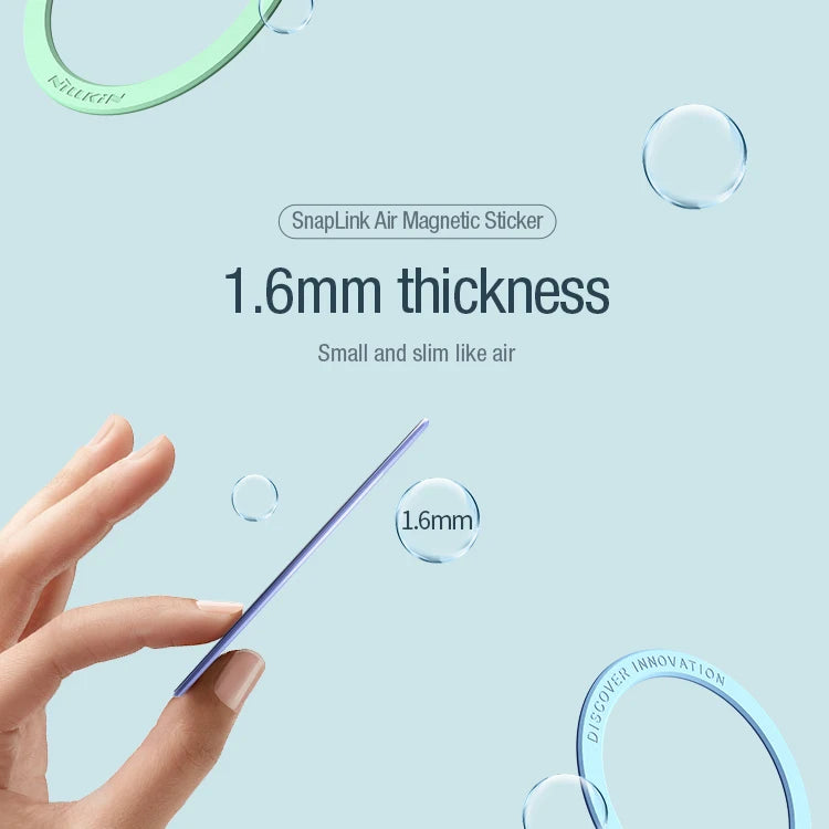 NILLKIN SnapLink Air Strong Magnetic Sticker For Magsafe Wireless Charger for iPhone 14 13 12 Pro Max for Samsung S22 Ultra