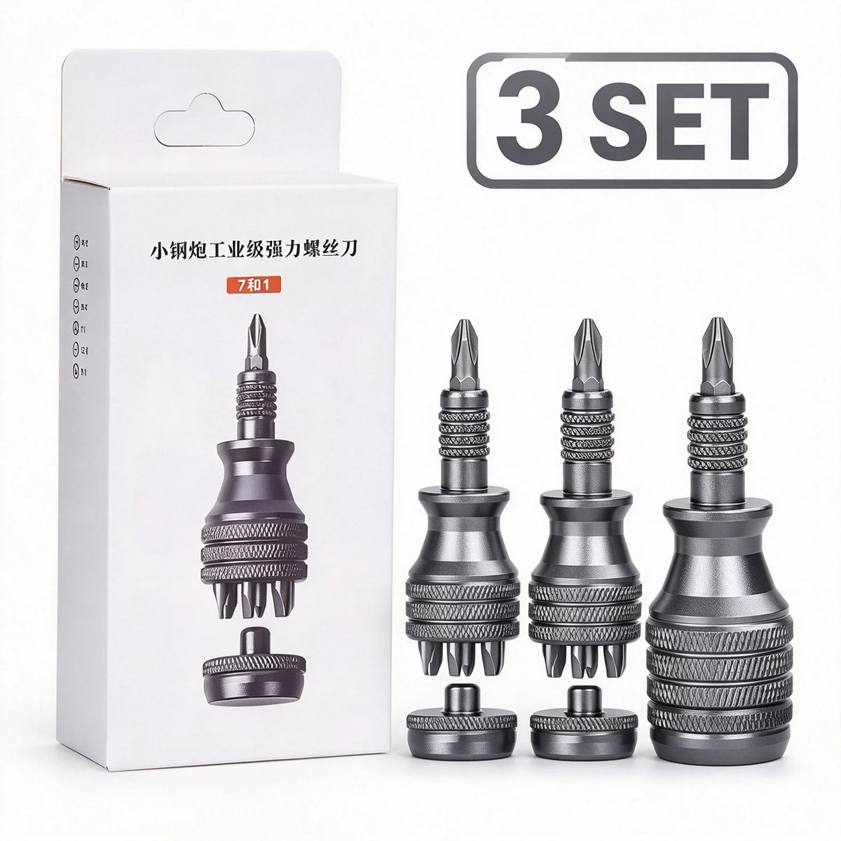 7-in-1 Mini Titanium Screwdriver Bit Set