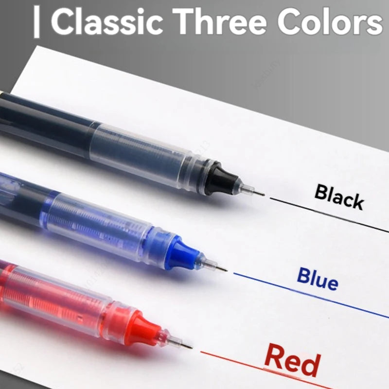 Quick-Dry Gel Pens, 0.5mm, Black & Blue, 5 Pack