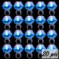 10-50 Pcs Flash Led Light up Rings Bachelorette Party Favors Gifts Diamond Rings Bridal Shower Birthday Weddings Party Favors
