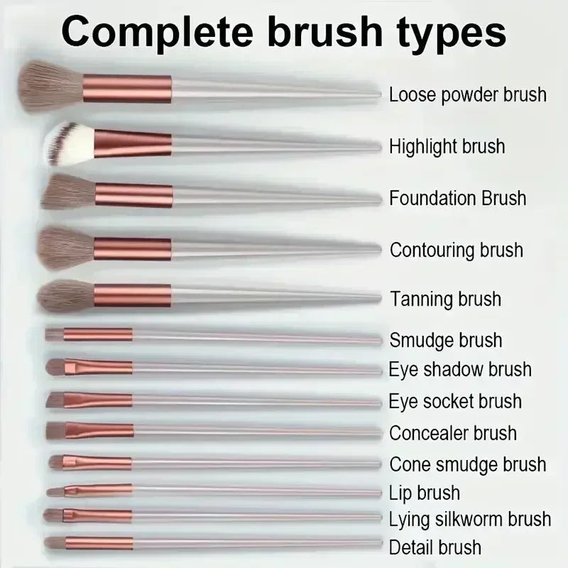 Professional Makeup Brush Set - Soft Fluffy Cosmetic Brushes