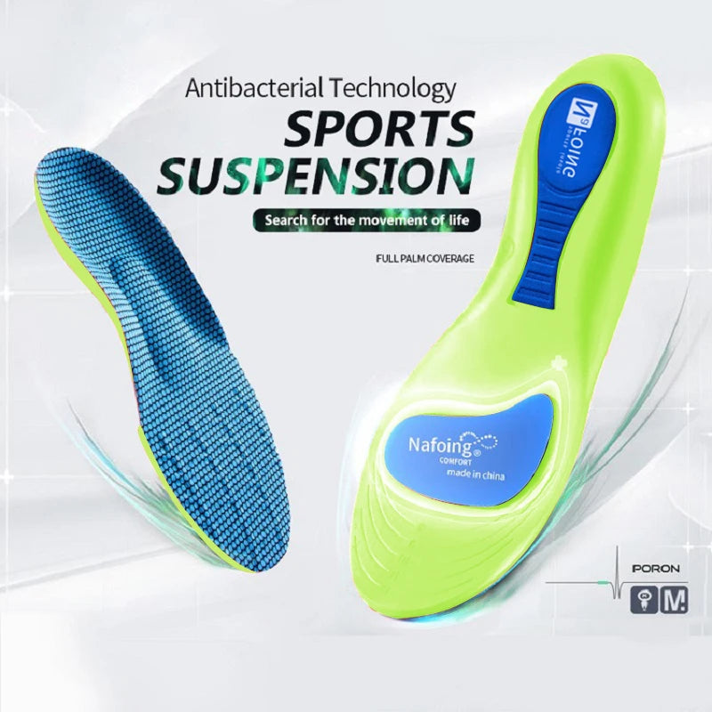 Orthopedic Insoles for Feet Sport Shock-absorbing Insole for Shoes Arch Support Plantar Fasciitis Templates Pads Men Women Sole