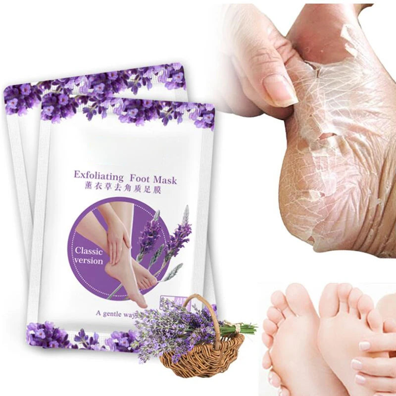 1-10Pcs Exfoliating Foot Mask Foot Spa Pedicure Socks Removing Dead Skin Whitening Heels Peeling Anti Cracked Foot Skin Care