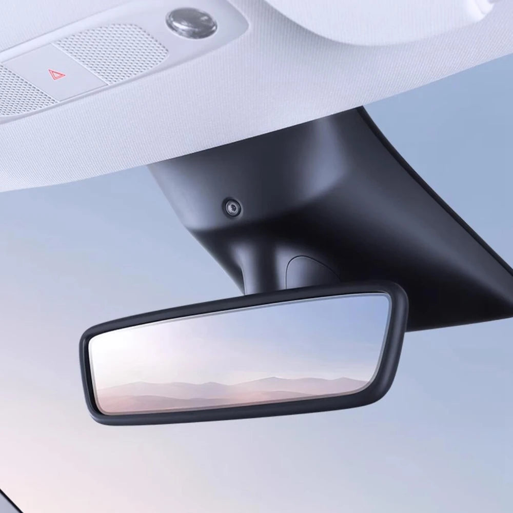 Rear View Mirror Protector Frame Cover For Tesla Model 3 Y YL Juniper 2026 2025-2020 Center Console Rearview Trim Silicone Trim