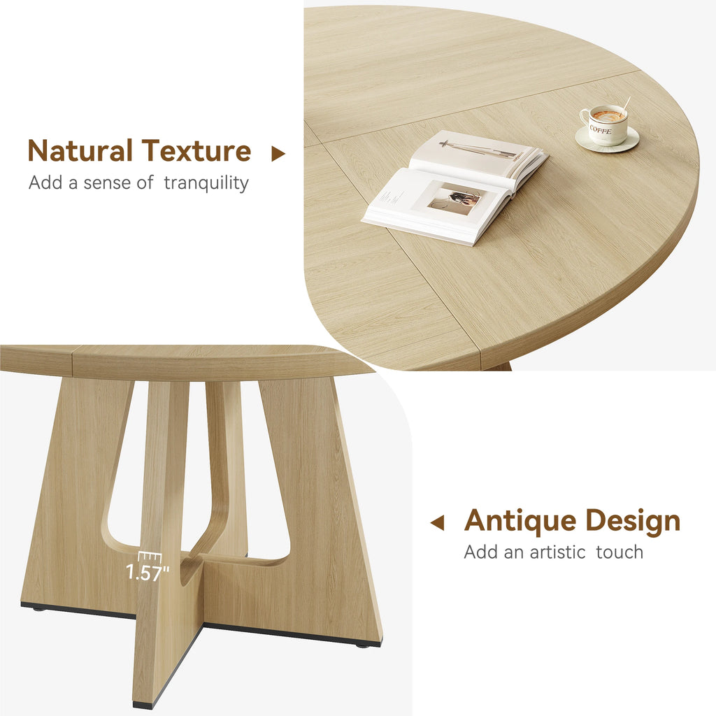 47 Inch Round Dining Table For 4-6