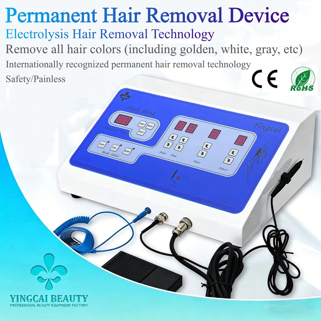 Professional Permanent Electrolysis Hair Removal Machine Painless Needle Epilation