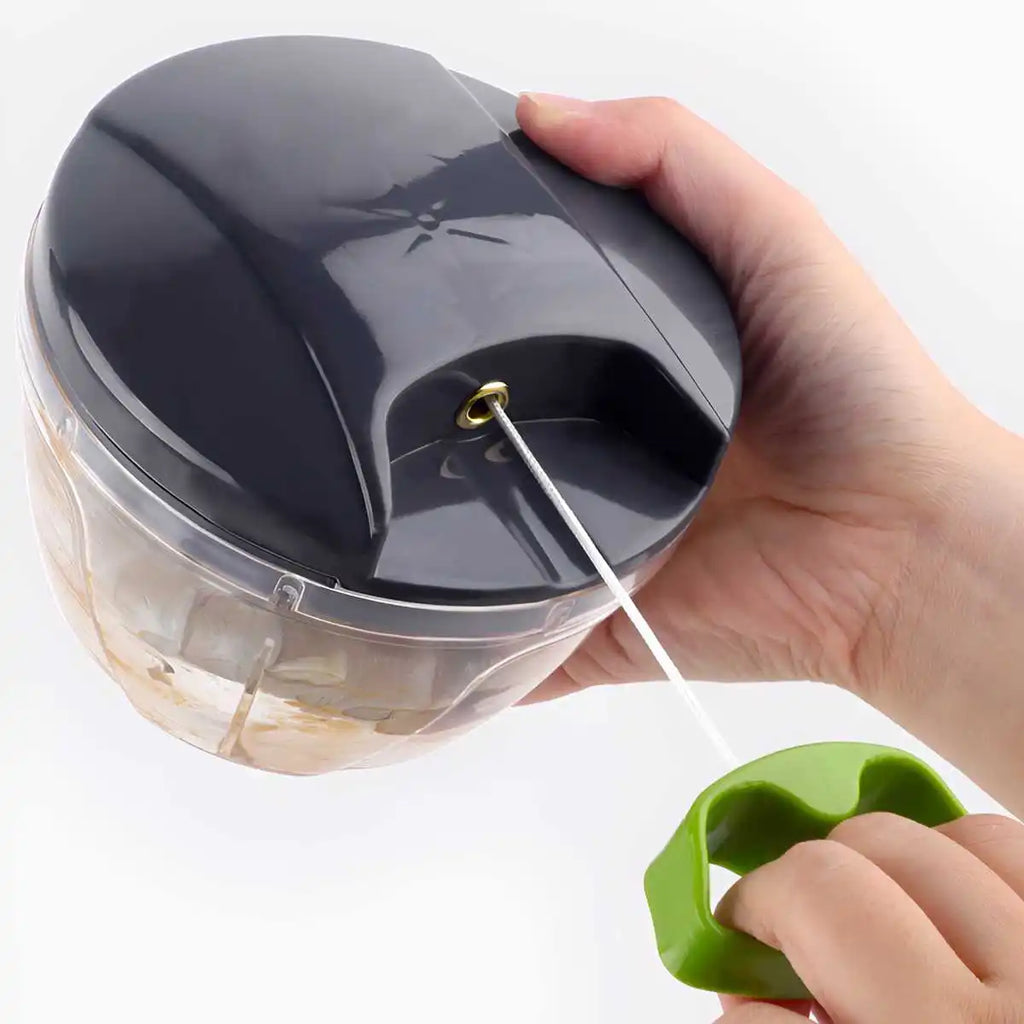 600/1000ml Manual Food Chopper Hand Pull String Vegetable Cutter