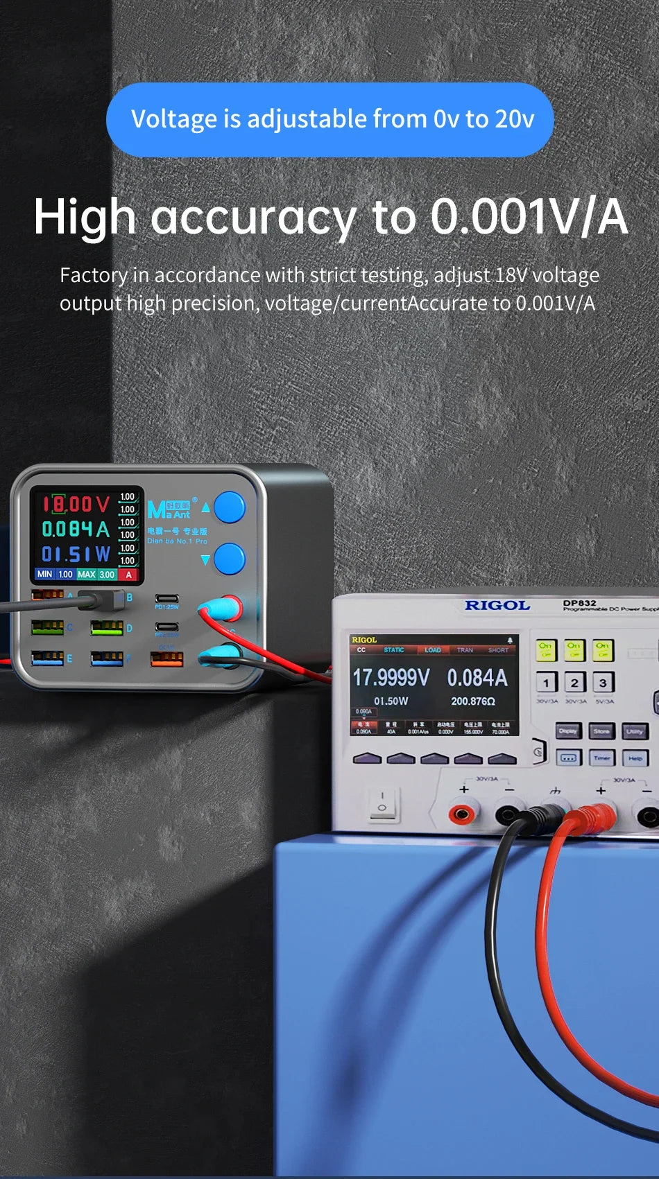 Multi-function Dianba NO.1 Pro 200W 20V 5A PD QC3.0 Fast Wireless Charger 8 Port USB Type C Mobile Phone Charger Desktop Hub