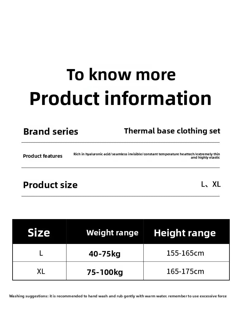 Men Skin Bottom Clothing Hyaluronic Acid Skin Care Clothing 37 Degrees Constant Temperature Ultra-Thin