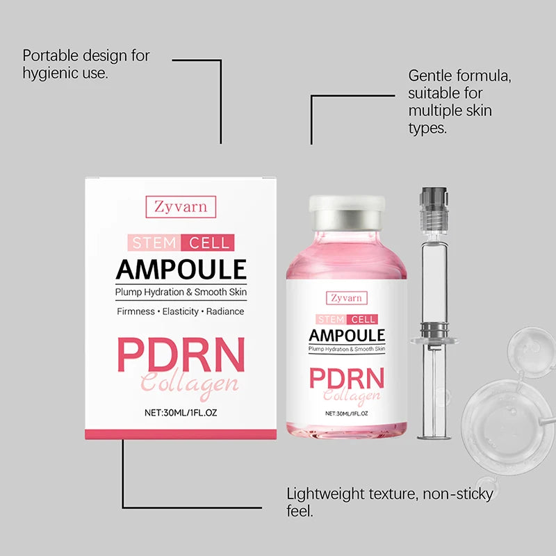 PDRN Salmon DNA Facial Serum Nourishing Control Stem Cell Ampoule Essence Smoothing Glow Boosting Skin-firming Korean Skin Care