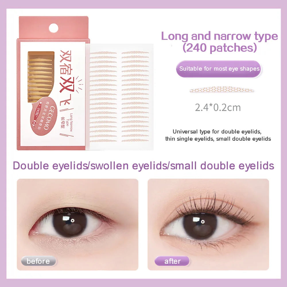 Double Eyelid Stickers Natural Invisible and Long-Lasting Shaping